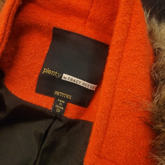 Anthropologie Plenty by Tracy Reece Montaigne coat with faux fur collar - Picture 10 of 16